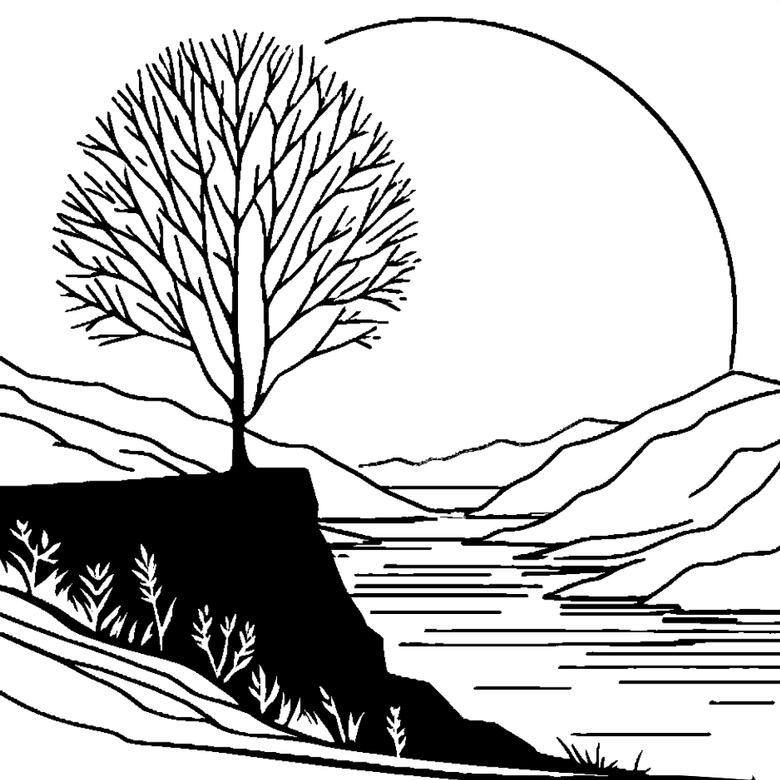 Aldridge Chasewater Logo Alder tree overlooking a river